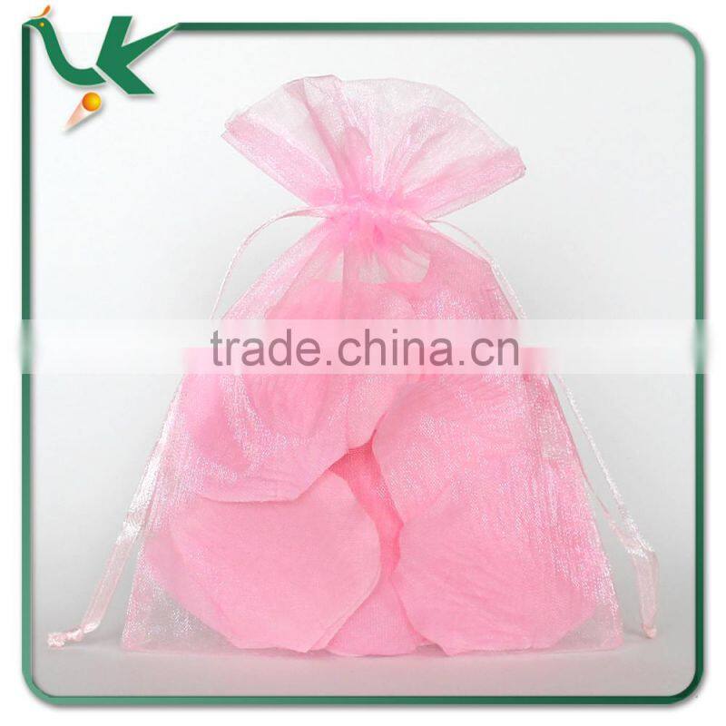 China Wholesale 4'' x 6'' Pink Organza Bag