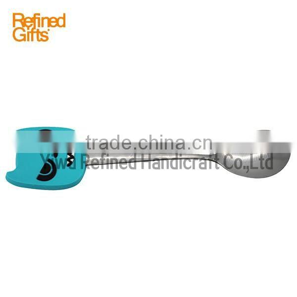 Whoelsale Cute PVC rubber creative CARTOON Spoon Accept Bespoke