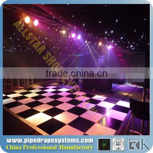 beautiful diy dance floor on grass for stage