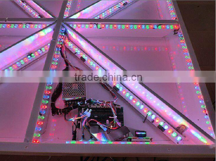 720pcs x 10mm rgb color portable led dance floors for sale