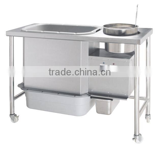 Fast food kitchen equipment commercial electric wrapping powder table