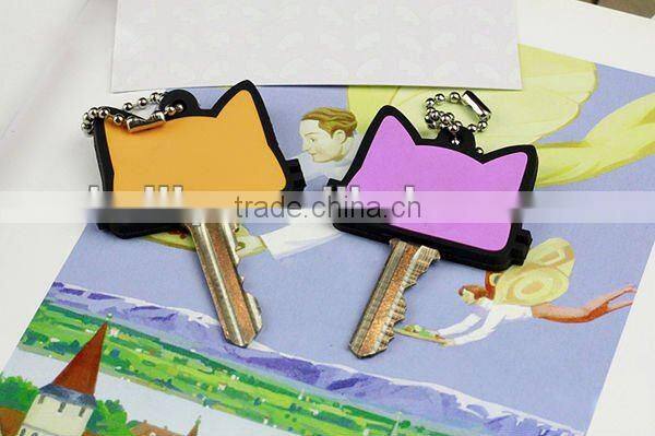 Cute Cat Design Fashion silicone 3D key covers