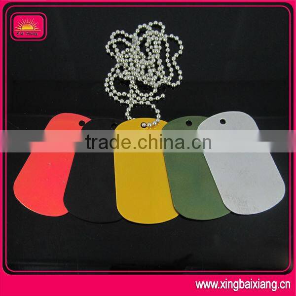 Custom aluminum metal cheap dog tags for men