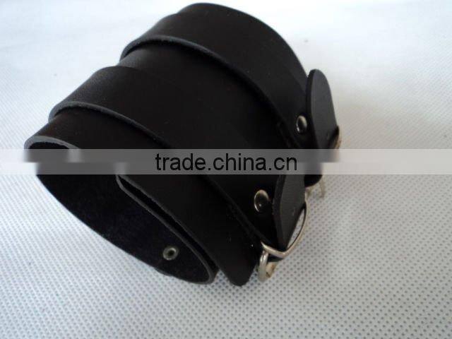 punk rivet bangles Bracelet leather women fashion design USA style factory direct