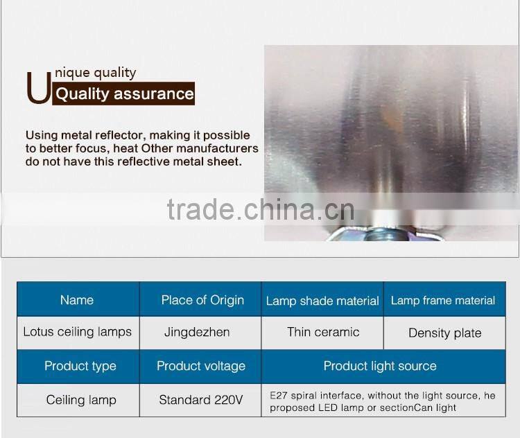 Vintage LED ceramic wood interior decoration led pendant hanging chandelier celling light home light company lights