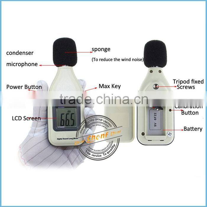 Newest digital decibel meter sound level meter with LCD Display Backlight