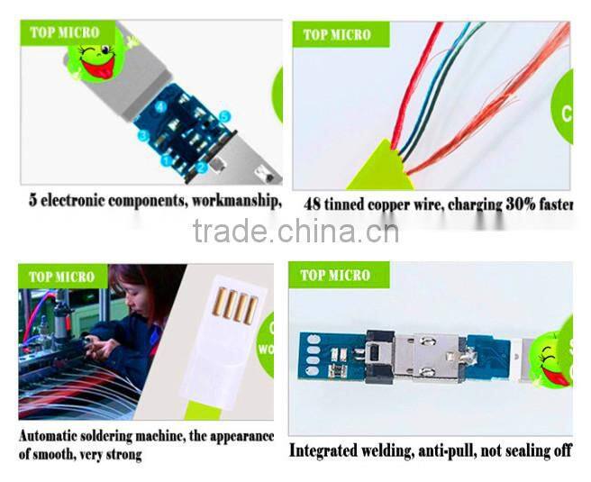 for iPhone for Samsung for Huawei for Nokia 4in1 Charging Cable Can Show Logo