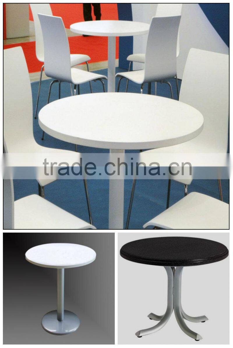 2015 TW Hot sale fast food table and chairs round dining table marble