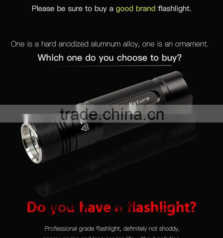 Nico Nature Factory Supply long shots XML l2 18650 rechargeable Utility flashlight