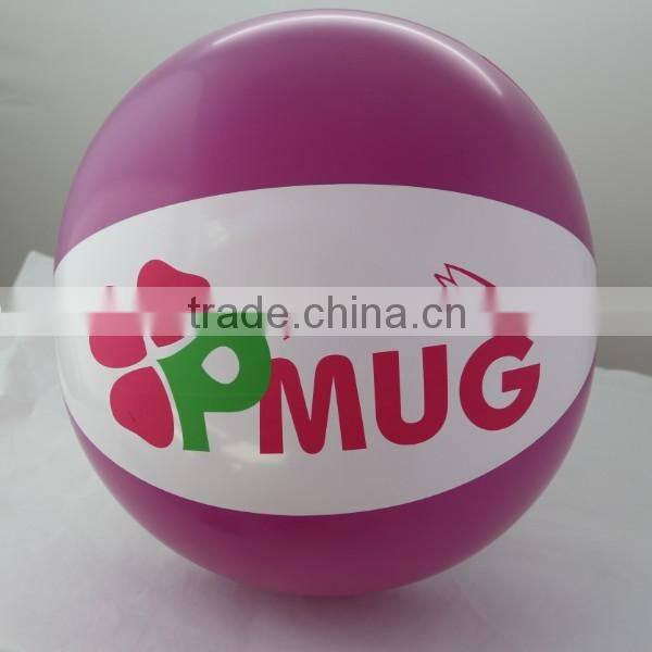 vivid color inflatable ball with white dots imprint, light orange adertising inflatable ball