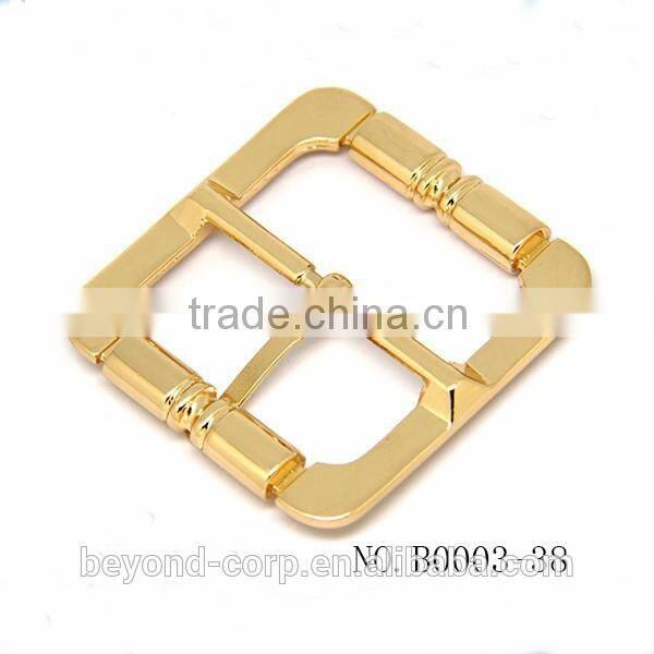 Hot selling elegant gold surface coating pin bar buckle for belt handbag