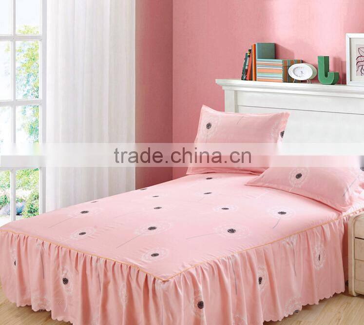 100% cotton new designed most comfortable 4piece sheet set, pure and fresh design print