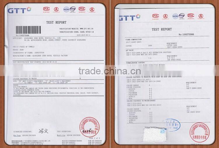 100% Cotton 16s Good Water Absorbent Wholesale White Hotel Spa Towels