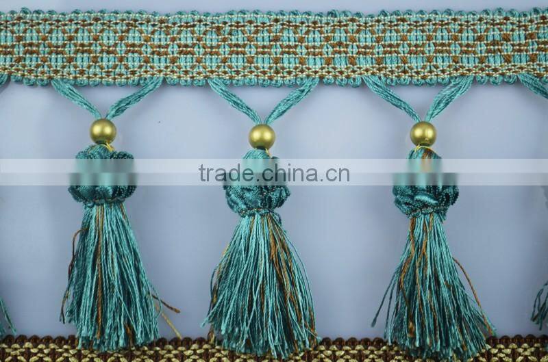 sofas with tassels fringe lace,curtain trimmings tassel fringe