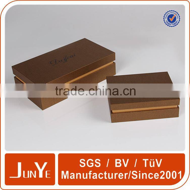 high-end clamshell presentation box with hinge