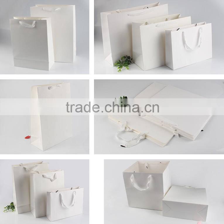 customized logo printed branded paper bag with handles