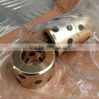 Customized solid lubricant brass graphite bushing