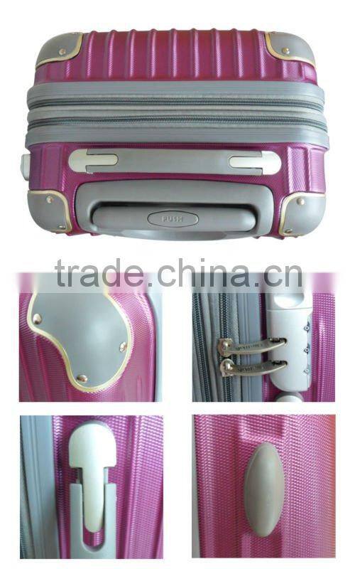 Cool Purple for girl's ABS/PC travel suitcase Hardshell travel luggage set Hot sale suitcase