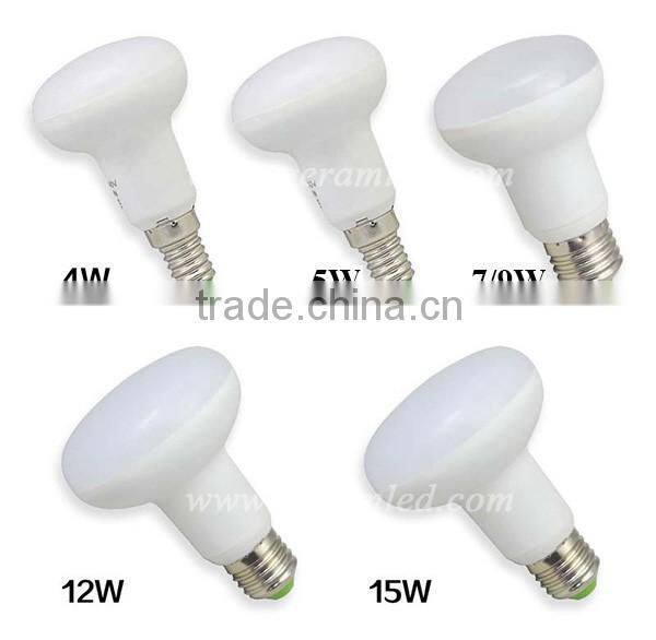 High lumen high power ce rohs mushroom 85-265v r95 e27 led bulb 15w