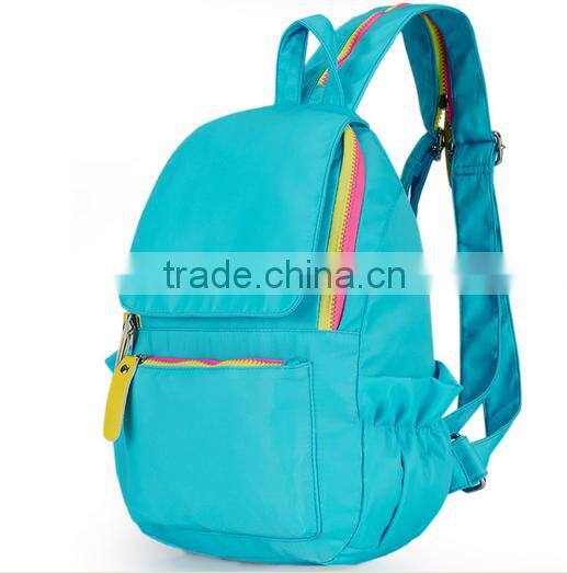 Nice fashionable school bags for teens active contrast color foldable design