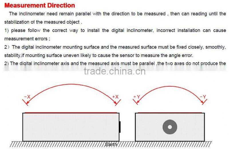 DMI800 Digital inclinometer,Clinometer,Tilt sensor With High Accuracy 0.002deg Max Range +/-30deg