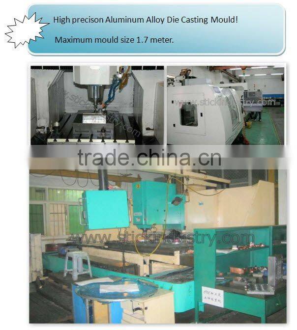 Aluminum die casting with anodizing parts.