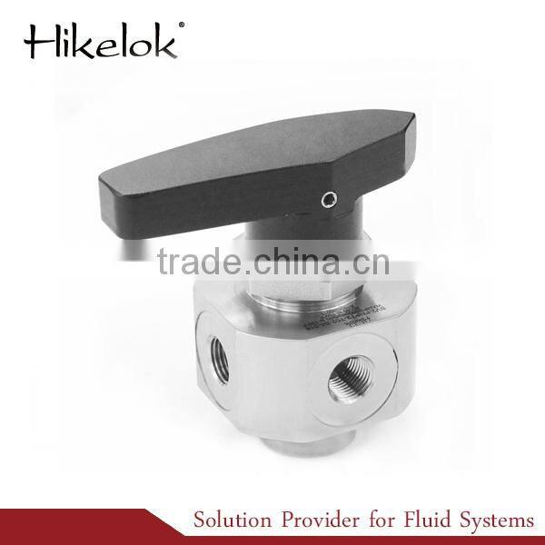 SS316 CNG gun valve, CNG dispenser 3 way ball valve mini ball valve