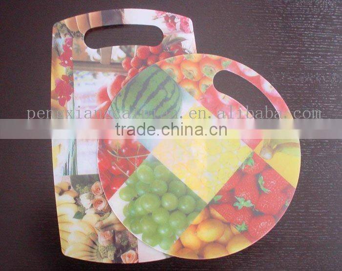 plastic fruit design chopping board