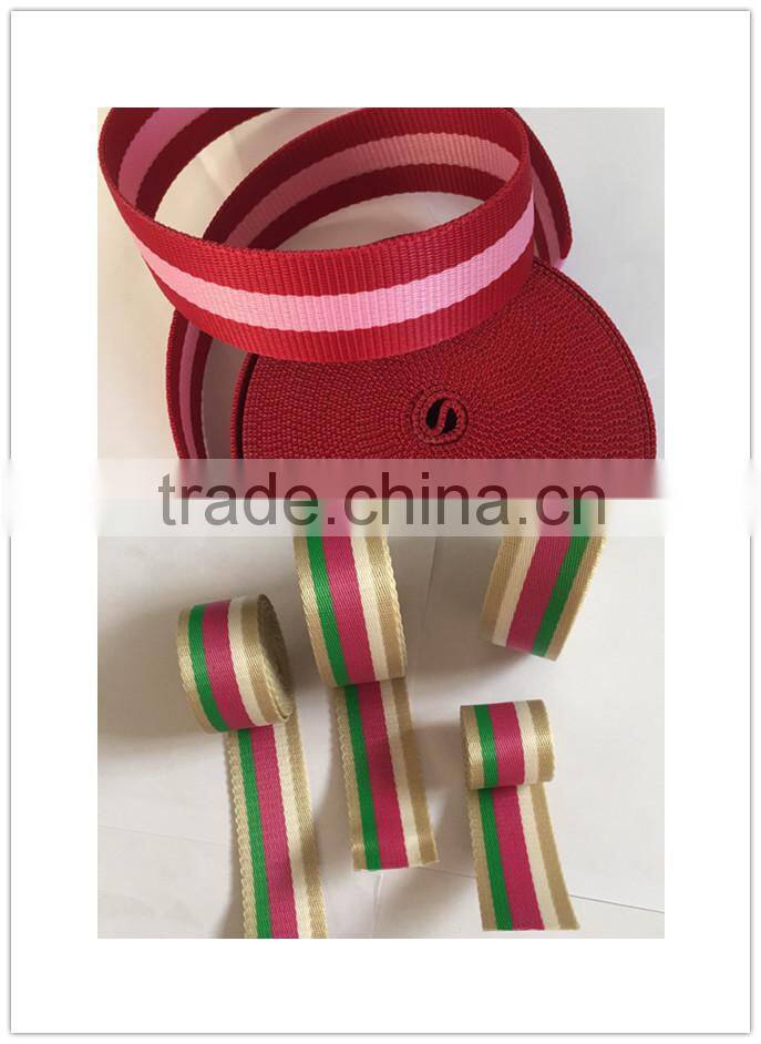 Hot sale!!!Top quality fashionable polyester webbing for safety belt Strap Webbing