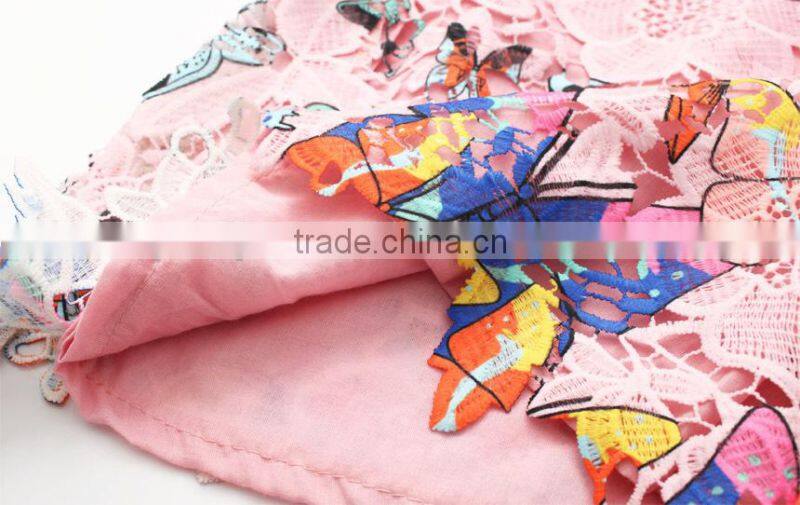 2015 summer cotton children butterfly dress