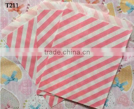 medium KRAFT polka dot paper gift or favor bags - 5 x 7.5 inches
