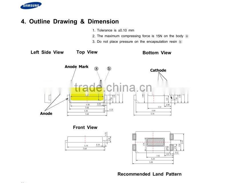 double row 120leds samsung SMD5630 LED flexible strip light by mufue