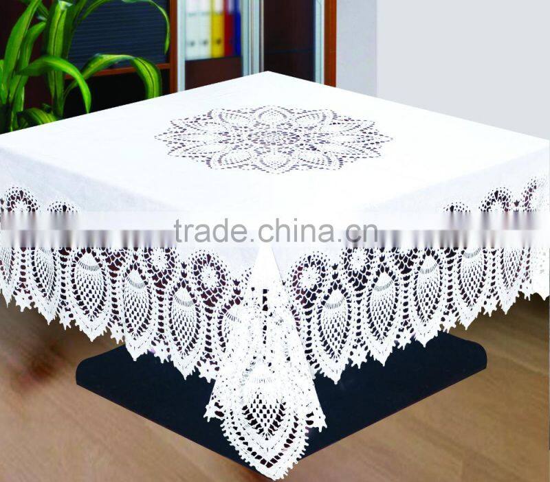 CROCHET VINYL TABLE CLOTH - ZT-314A 137x137CM
