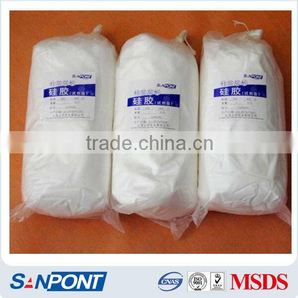 SANPONT Variable-Pressure Adsorption Powdery chemical Macropores column chromatography silicon gel supplier