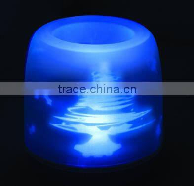 Christmas ornament plastic led christmas candle