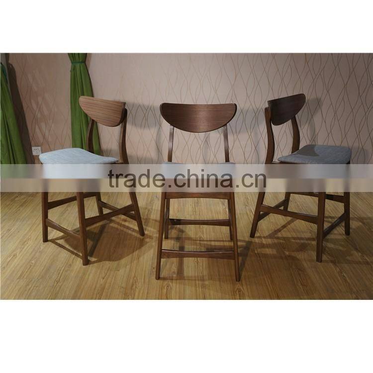 Wholesale Style Rubber Wood Dining Room Bar Chair Set