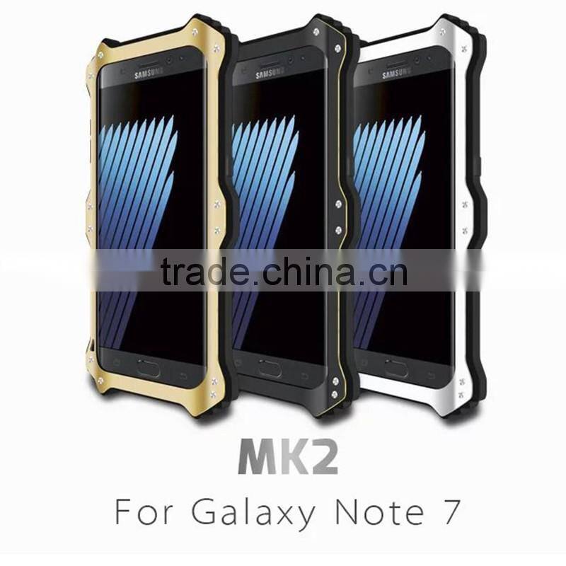Love Mei MK2 Powerful Metal Aluminum Back Cover + Polymer Mobile Phone Case For Samsung Galaxy Note 7