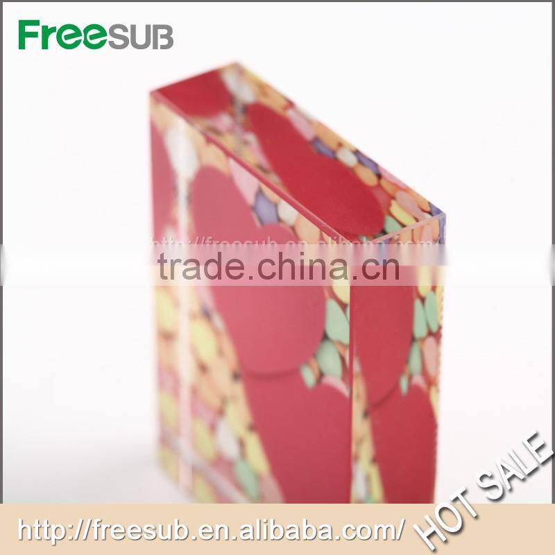 New Funny Curved Crystal Cube Glass Photo Frame