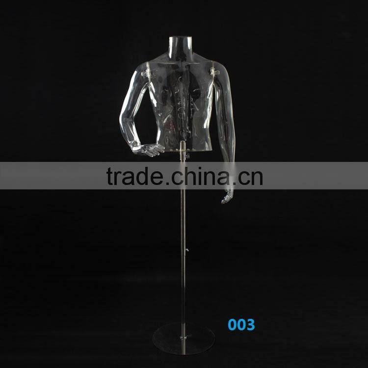 Transparent high quality male mannequin man manikin adult dummy