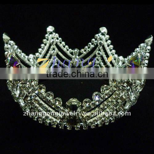 fashion newest design fully round princess crown