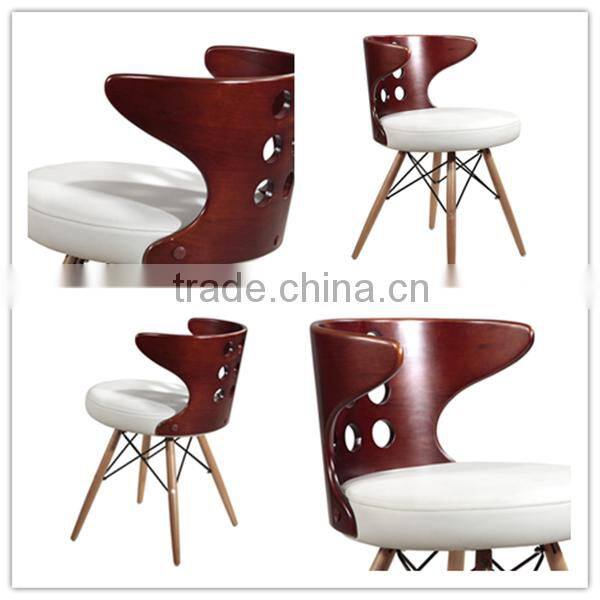 Elegant Plywood Dining Chairs with PU Cushion