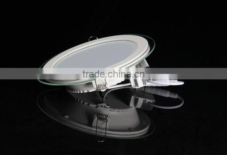 CE/ROHS cerfified 18w led round ceiling panel lighting,cut size 180mm ,80lm/w, ra80,AL+Glass, 5 years warranty