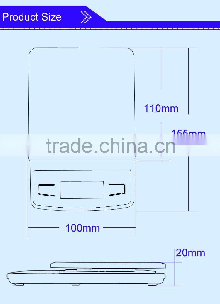 3kg modern household digital kitchen scale