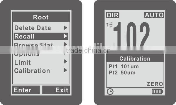 EC-770,coating thickness gauge,digital thickness tester,0~1300um; 0 to 51.2mils