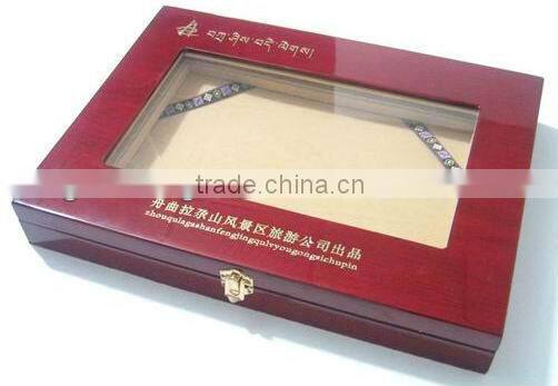 Guangzhou factory customized made-in-china decorative wooden boxes with lid(ZDW-075)