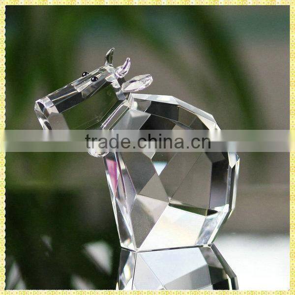 Elegant Engraving Colors Crystal Owl For Holiday Cooperation Gifts