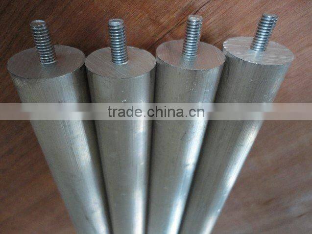 Bar-type water heater anode