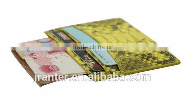 Latest New Fashion ID Card Holder 100% Python Leather Credit Card Holder