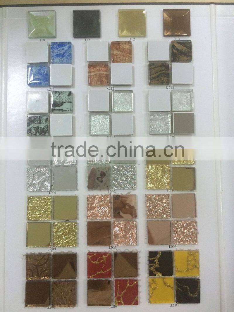 mixed color glass mosaic tile