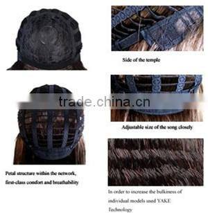 Blonde afro wig, fake short hair wigs for ladies